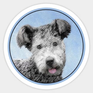 Pumi Painting - Cute Original Dog Art Sticker